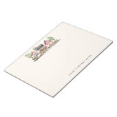 パーソナライズされたウォーターカラー実在ハウス ノートパッド (アングル)