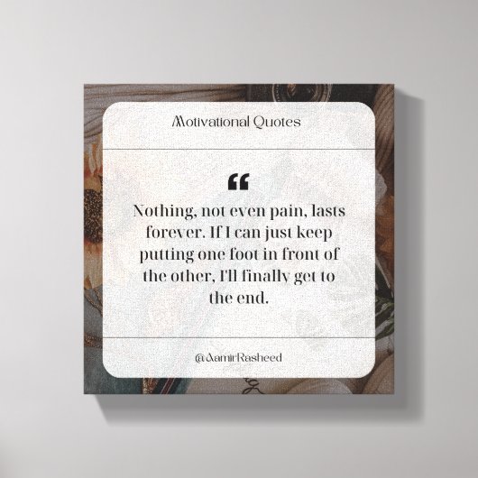 パーソナライズされたウォールアート話デザインThat You キャンバスプリント (正面)