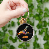 パーソナライズされたウッドアヒルのキーチェーン キーホルダー (手)