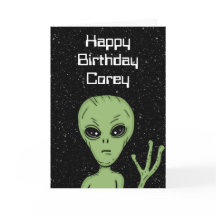 パーソナライズされたエイリアン、アウト・オブ・ザ・ワールド誕生日