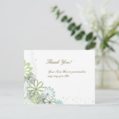 パーソナライズされたエレガントありがとうはがき ポストカード (スタンド正面)