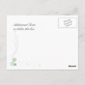 パーソナライズされたエレガントありがとうはがき ポストカード (裏面)