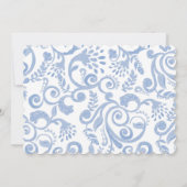 パーソナライズされたエレガントなピンクの水彩リボン ノートカード (裏面)