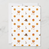 パーソナライズされたエレガントなボタニカル感謝祭 招待状 (裏面)