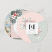 パーソナライズされたエレガントなラスティックモダンウェディング招待状 招待状 (正面/裏面)