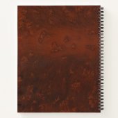 パーソナライズされたエレガントな古書 ノートブック (裏面)