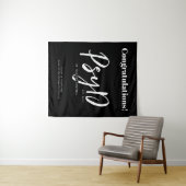 パーソナライズされたエレガントなPsyD心理学博士 タペストリー (インサイチュ(横))