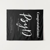 パーソナライズされたエレガントなPsyD心理学博士 タペストリー (正面(横))