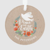 パーソナライズされたエレガントオーナメント オーナメント (裏面)