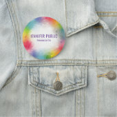 パーソナライズされたエレガントカラフルモダン 名札 (インサイチュ)