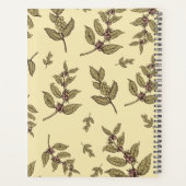 パーソナライズされたエレガントクラシックと素朴なグリーンラップ プランナー手帳 (裏面)