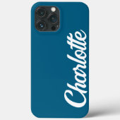 パーソナライズされたエレガントクラシック海青 Case-Mate iPhoneケース (裏面)