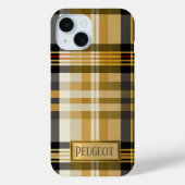 パーソナライズされたエレガントクラシック金ゴールド Case-Mate iPhoneケース (裏面)