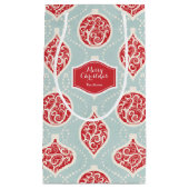 パーソナライズされたエレガントクリスマスオーナメント スモールペーパーバッグ (正面)