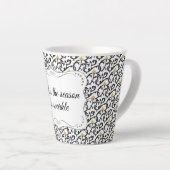 パーソナライズされたエレガントクリスマス カフェラテマグ (右アングル)