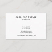 パーソナライズされたエレガントシンプルモダンテンプレート 名刺 (正面)