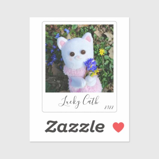 パーソナライズされたエレガントシンプルヴィンテージインスタント写真 シール (シート)