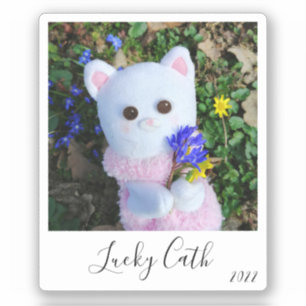 パーソナライズされたエレガントシンプルヴィンテージインスタント写真 シール