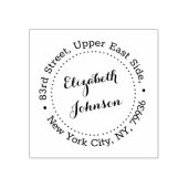 パーソナライズされたエレガントスタイリッシュScript差出人住所 ラバースタンプ (インプリント)