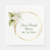 パーソナライズされたエレガントパーティーナプキンシャワー スタンダードランチョンナプキン (正面)