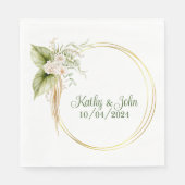 パーソナライズされたエレガントパーティーナプキン スタンダードランチョンナプキン (正面)