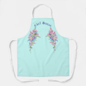 パーソナライズされたエレガントフェミニン植物フローラ エプロン (正面)