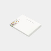 パーソナライズされたエレガントフローラ ポストイット (アングル)