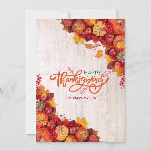 パーソナライズされたエレガントフローラ 招待状 (裏面)