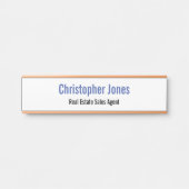 パーソナライズされたエレガントプロフェッショナルモダン局 サインプレート (正面)