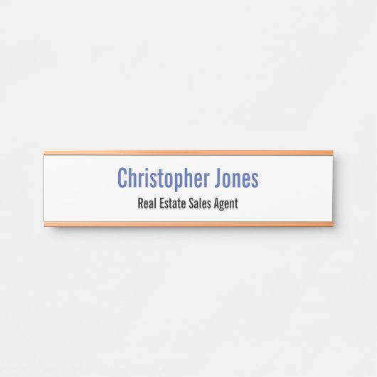 パーソナライズされたエレガントプロフェッショナルモダン局 サインプレート (正面)