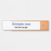 パーソナライズされたエレガントプロフェッショナルモダン局 サインプレート (正面)