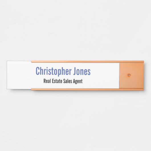 パーソナライズされたエレガントプロフェッショナルモダン局 サインプレート (正面)