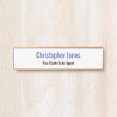 パーソナライズされたエレガントプロフェッショナルモダン局 サインプレート (正面)