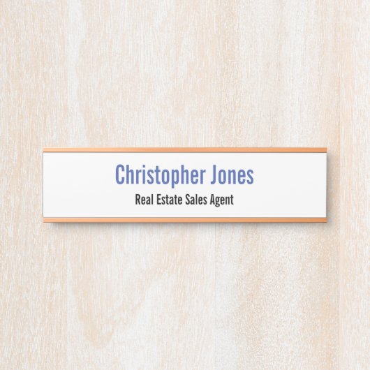 パーソナライズされたエレガントプロフェッショナルモダン局 サインプレート (正面)