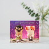 パーソナライズされたエレガントプロフェッショナルモダン ポストカード (スタンド正面)