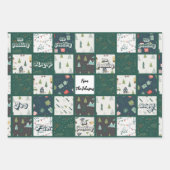 パーソナライズされたエレガントモダンクリスマス ラッピングペーパーシート (正面)