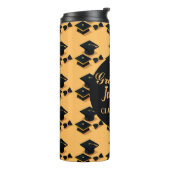 パーソナライズされたエレガントモダン卒業 タンブラー (回転左)