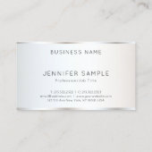パーソナライズされたエレガントモダン平テンプレート 名刺 (裏面)
