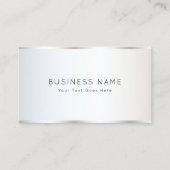 パーソナライズされたエレガントモダン平テンプレート 名刺 (正面)