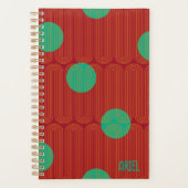 パーソナライズされたエレガントモダン抽象芸術プランナー プランナー手帳 (正面)