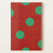 パーソナライズされたエレガントモダン抽象芸術プランナー プランナー手帳 (裏面)