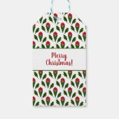 パーソナライズされたエレガント抽象芸術レッドローゼズ ギフトタグ (裏面)