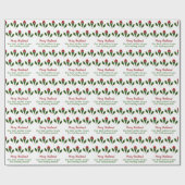 パーソナライズされたエレガント抽象芸術レッドローゼズ ラッピングペーパー (フラット)