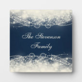 パーソナライズされたエレガント抽象芸術 フォトプラーク (正面)