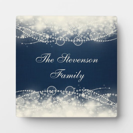 パーソナライズされたエレガント抽象芸術 フォトプラーク (正面)