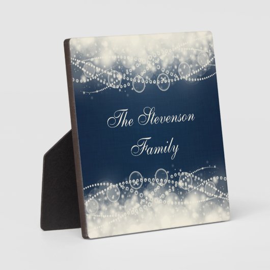 パーソナライズされたエレガント抽象芸術 フォトプラーク (正面)