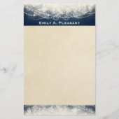 パーソナライズされたエレガント抽象芸術 便箋 (正面)