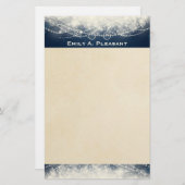 パーソナライズされたエレガント抽象芸術 便箋 (正面/裏面)