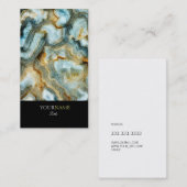パーソナライズされたエレガント抽象芸術 名刺 (正面/裏面)