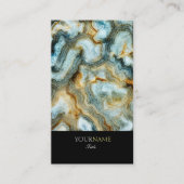 パーソナライズされたエレガント抽象芸術 名刺 (正面)